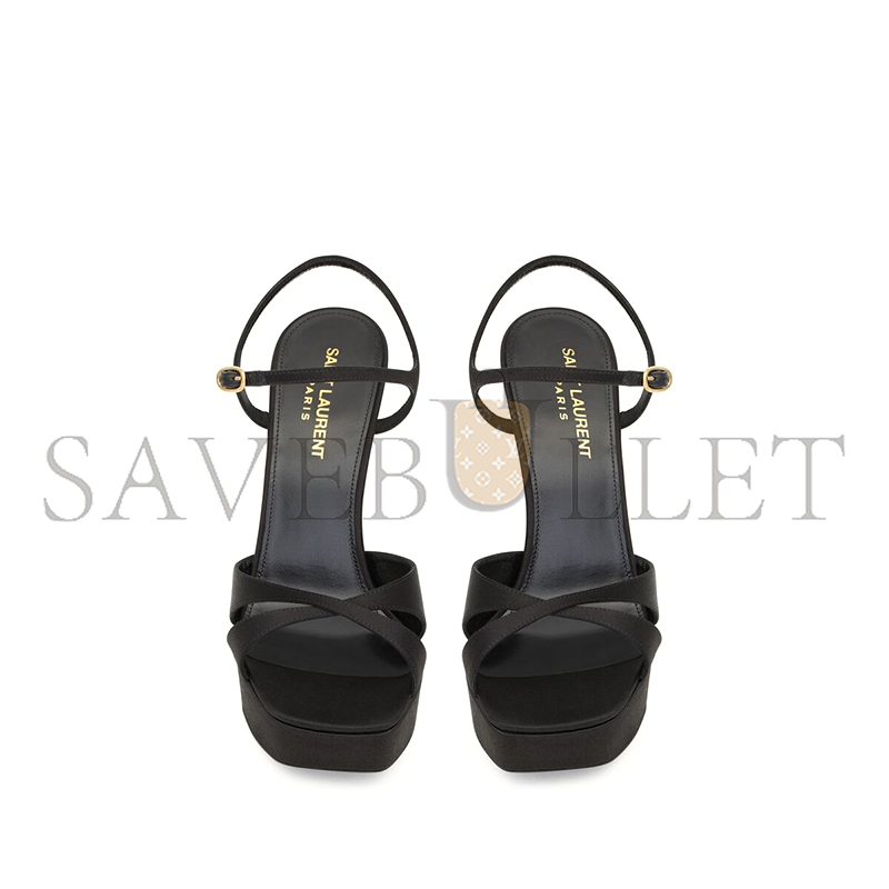 Y*L debbie platform sandals in satin crepe 7996999qnao1000